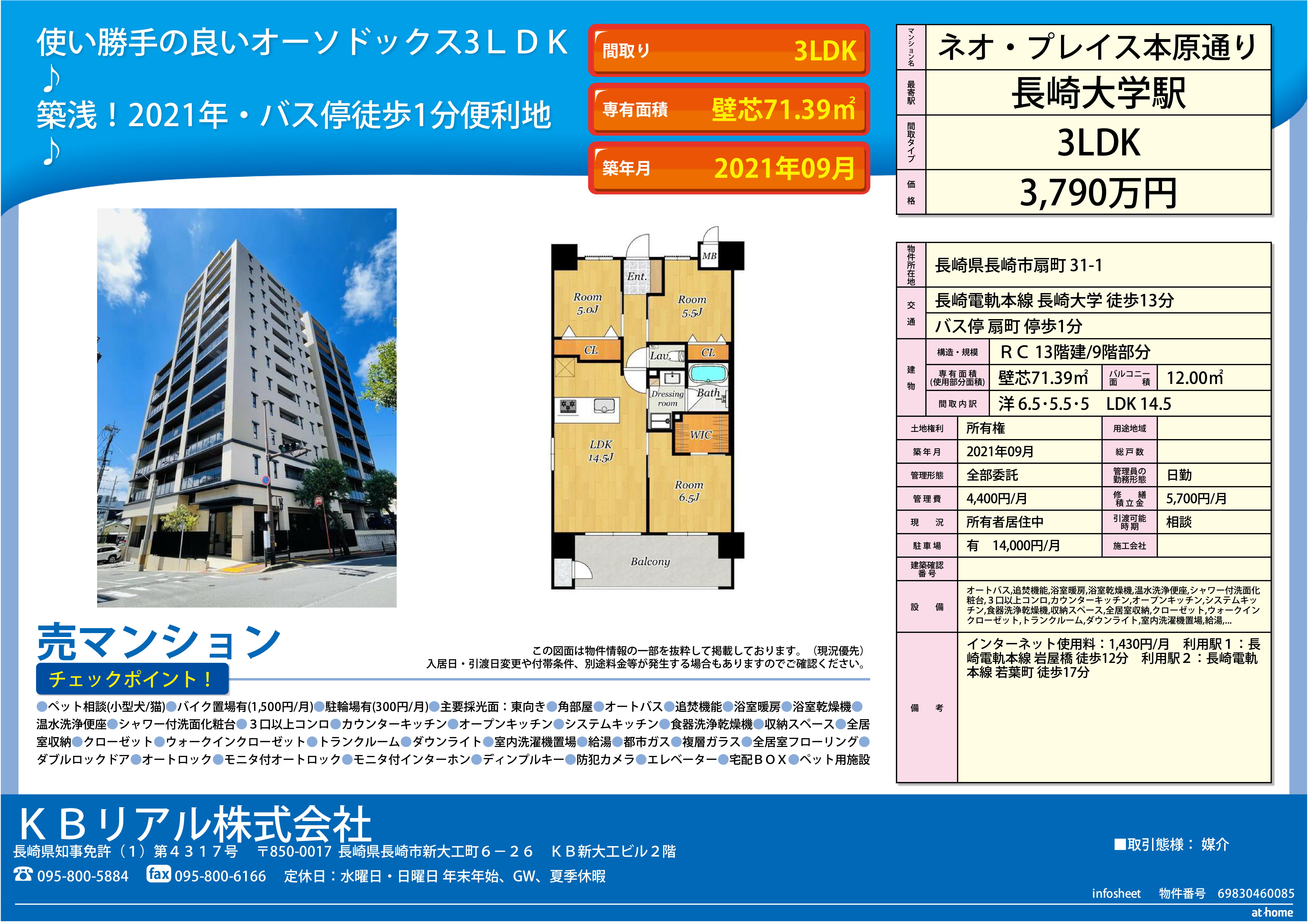 ネオ・プレイス本原通り9Ｆ3790