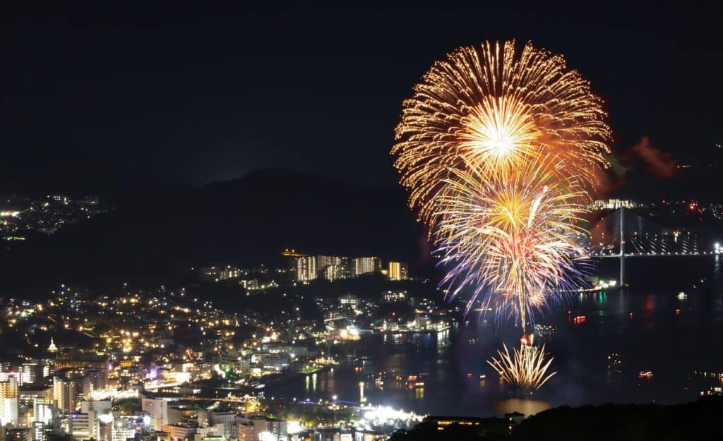 マンションから見える花火